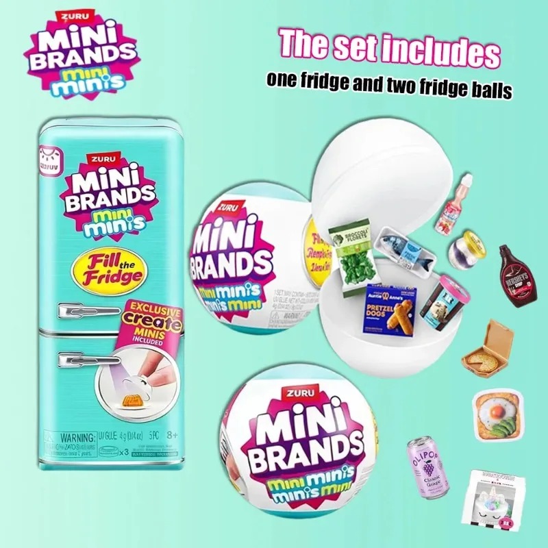 Ornament Ball Set - ZURU Mini-Kühlschrank-Set Mini Brand Ball Series