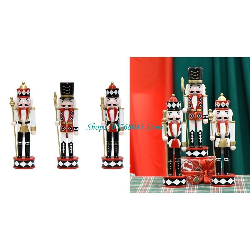 Nutcracker Figurine - R53F Holz Weihnachten Nussknacker König Figur