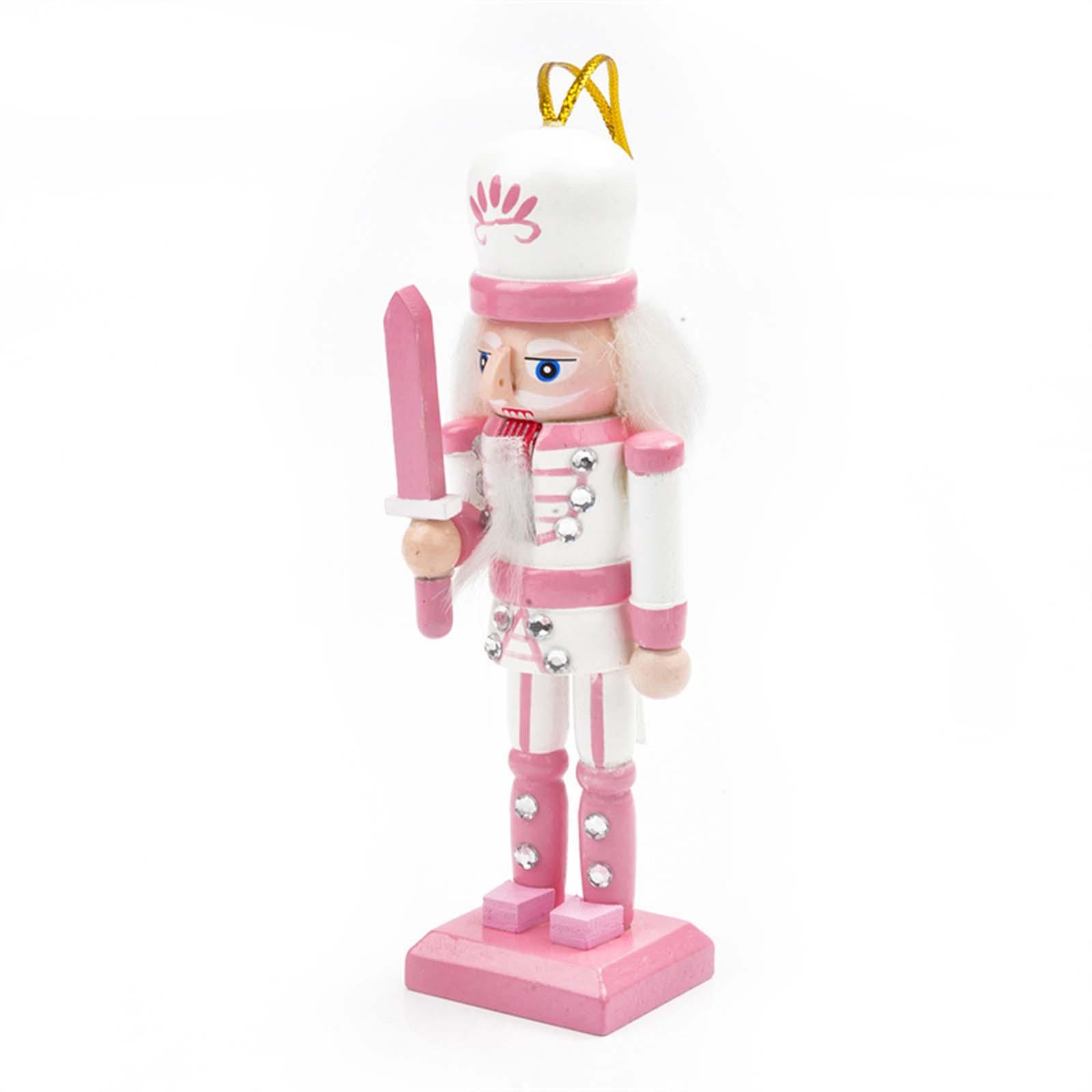 Nutcracker Figurine - 4x Nussknacker-Soldat-Figur aus Holz, Statue, Desktop-Kunsthandwerk,