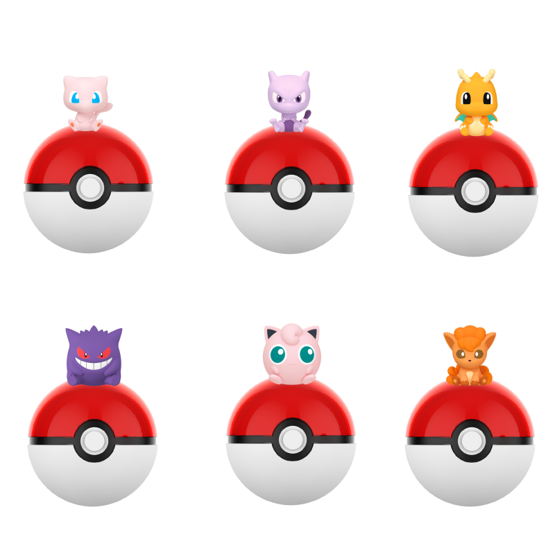 Ornament Ball Set - Pokemon Anime Poke Ball Minifiguren Mewtwo