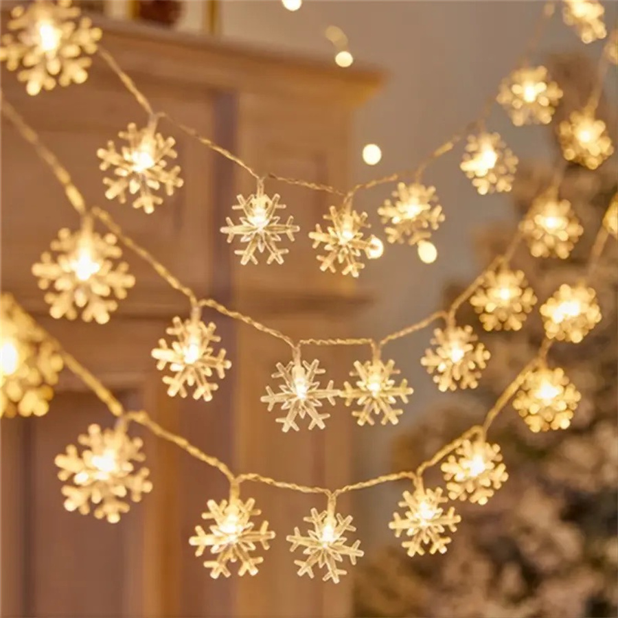 Led Fairy String Lights - 10/20/40 LED Schneeflocke String Girlande Lichterkette