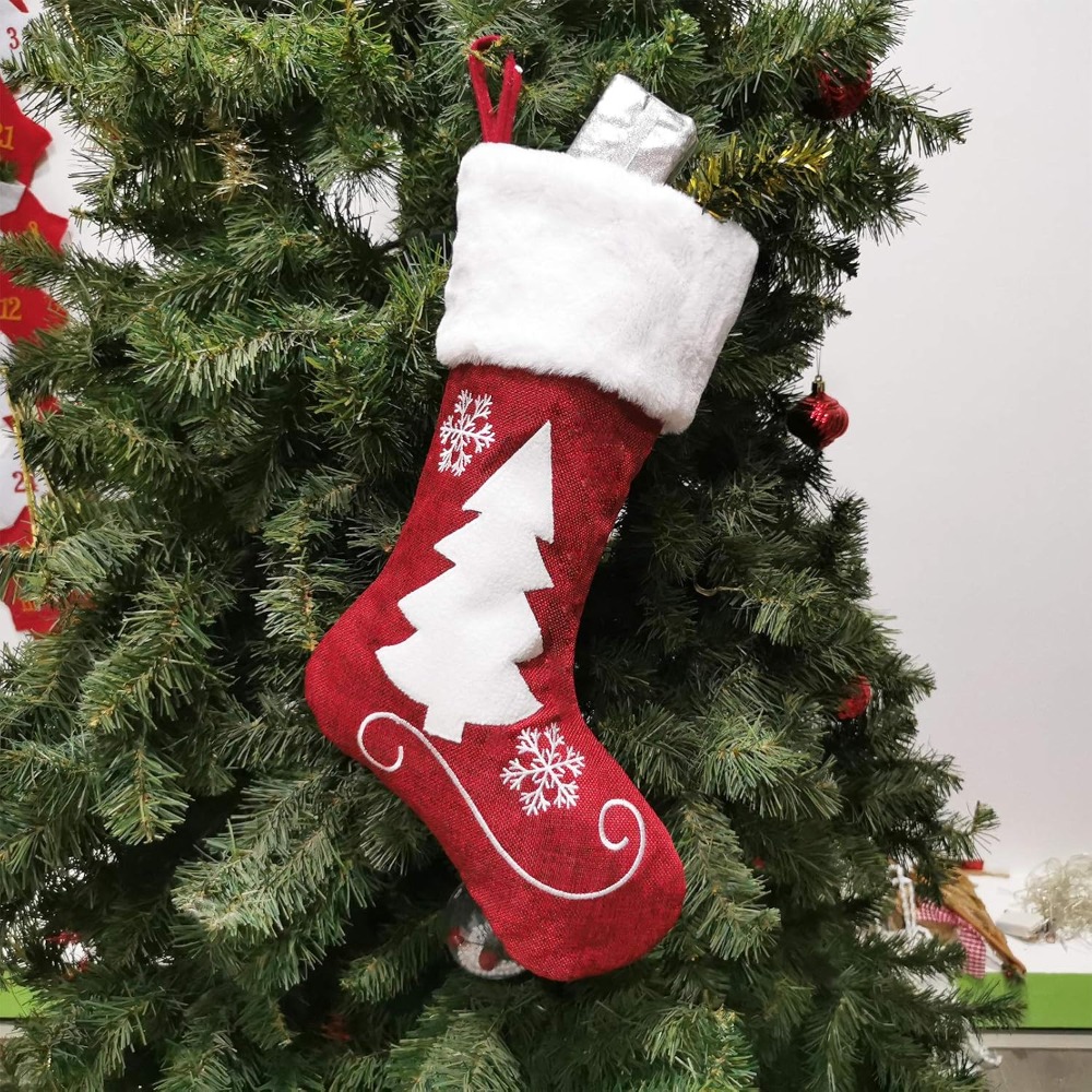 2-4 Stück Große Jute-Weihnacht – Christmas Stocking Hanging Bewertung und Preis