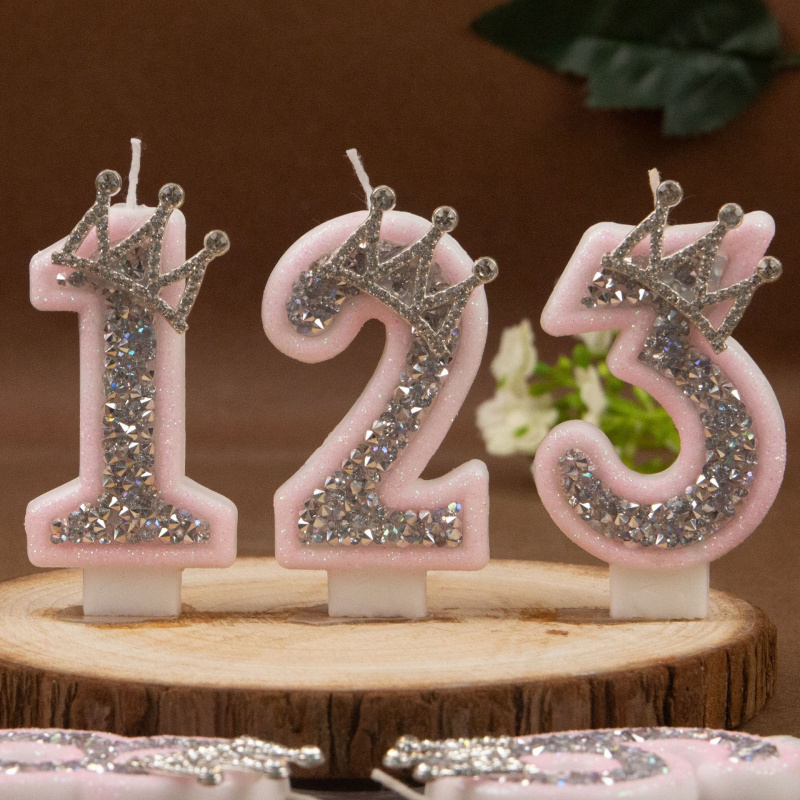 Digitale Kerzen 0-9 Rosa Silbe – Holiday Candle Set Bewertung und Preis