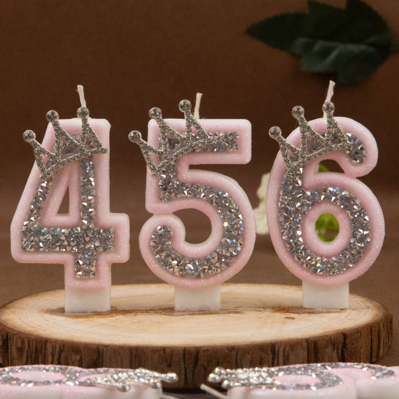 Digitale Kerzen 0-9 Rosa Silbe – Holiday Candle Set Bewertung und Preis