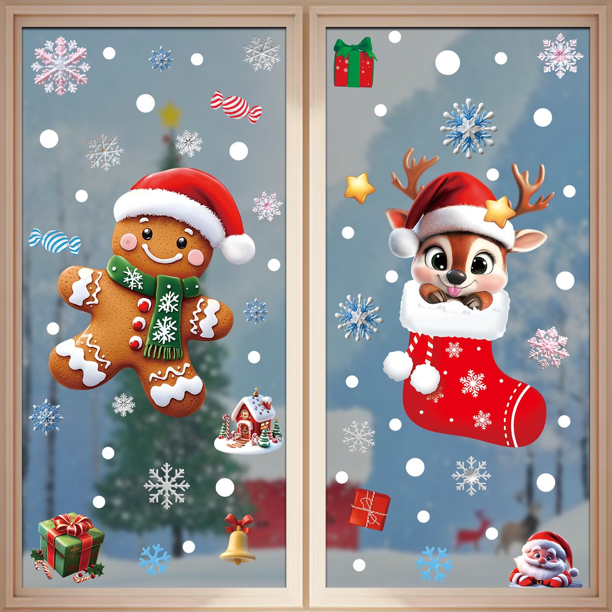 Weihnachten Fenster Aufkleber  – Snowflake Window Decal Bewertung und Preis