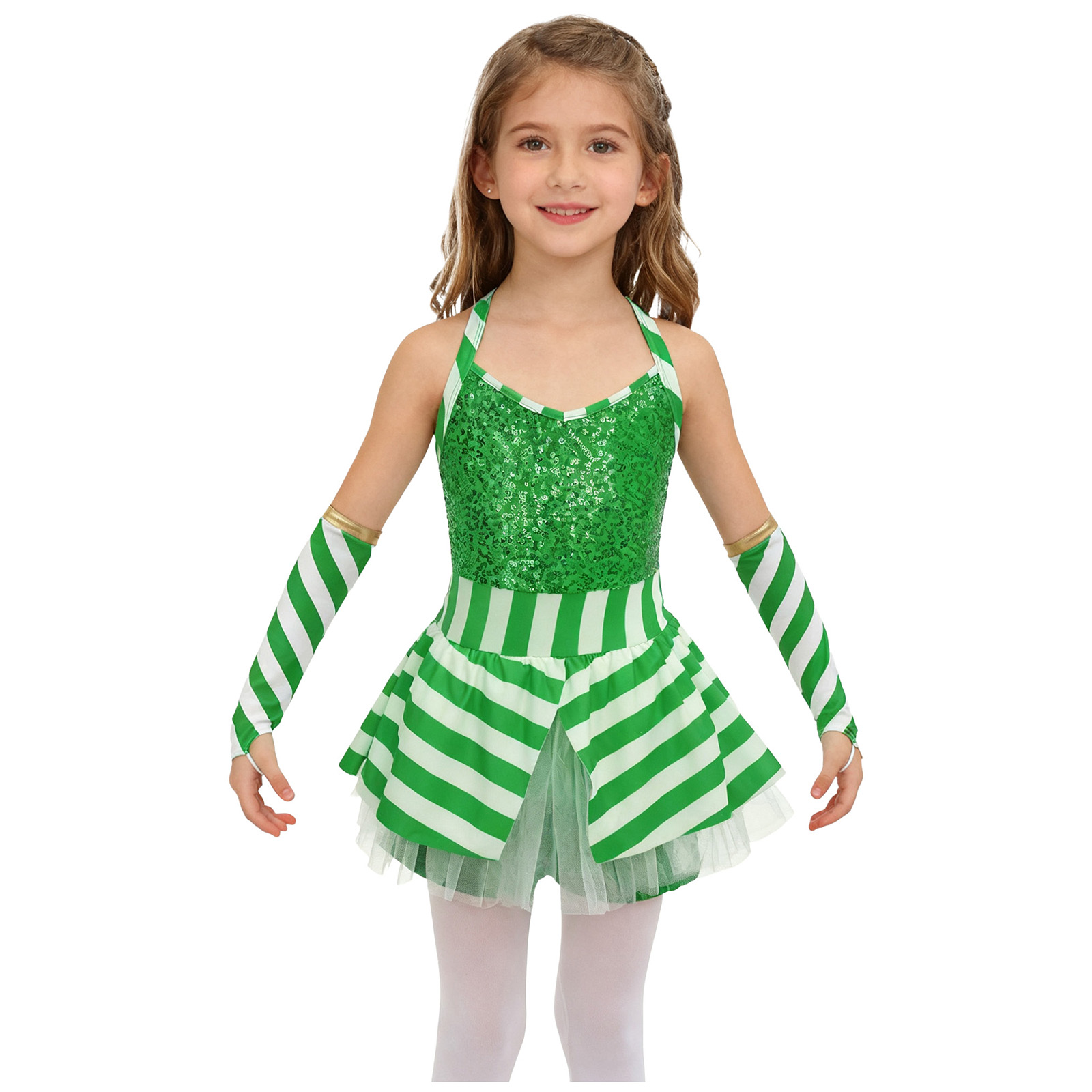 Mädchen Weihnachten Candy Cane – Elf Costume Christmas Bewertung und Preis