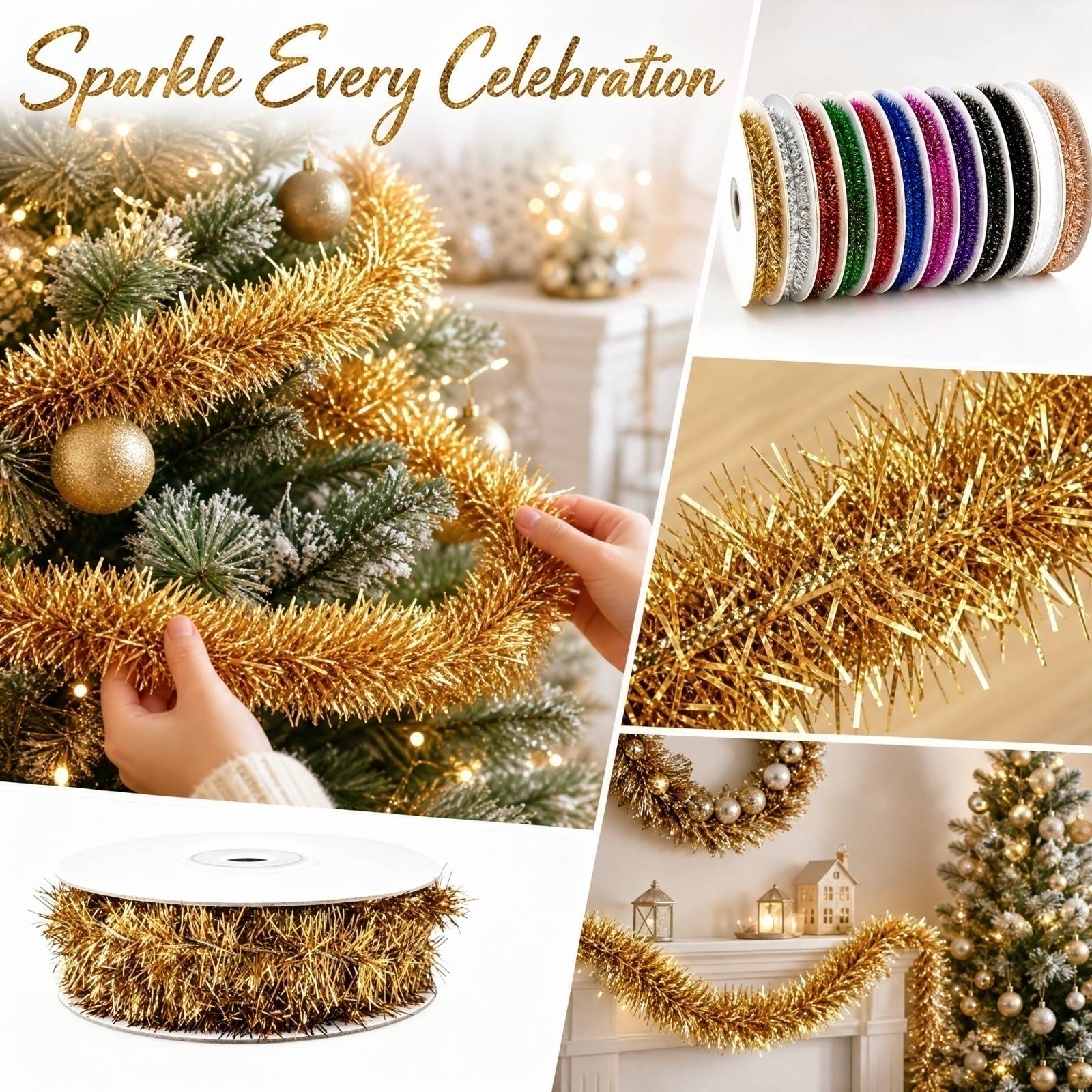 Plastikdrahtgirlande 5m Lang 9 – Tinsel Garland Decoration Bewertung und Preis