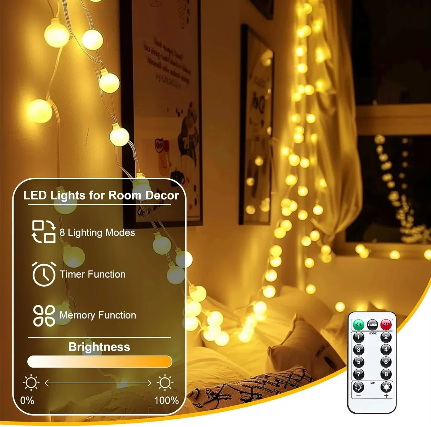USB-LED-Kugel-Lichterkette, 6  – Led Fairy String Lights Bewertung und Preis