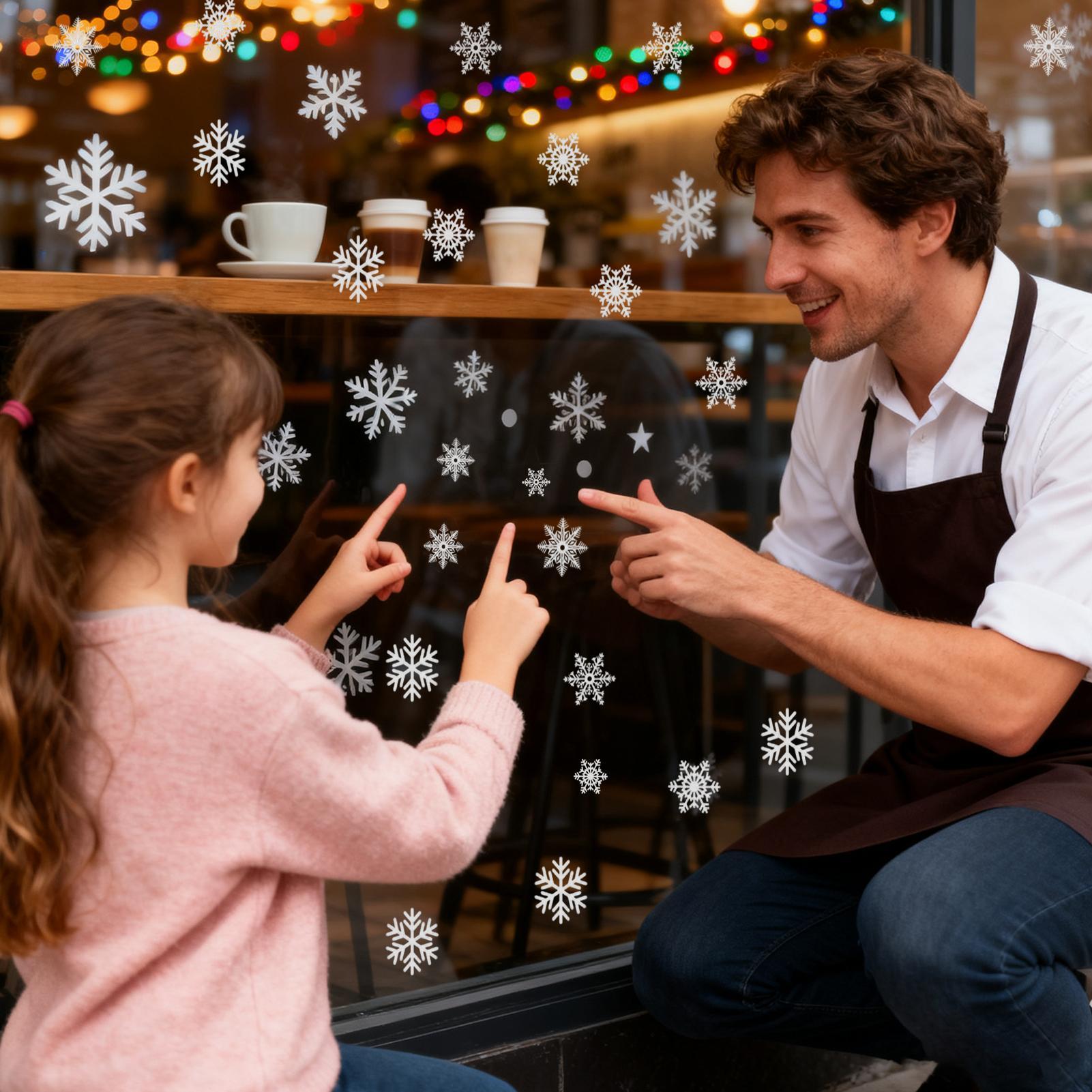 Schneeflocken-Fensteraufkleber – Snowflake Window Decal Bewertung und Preis