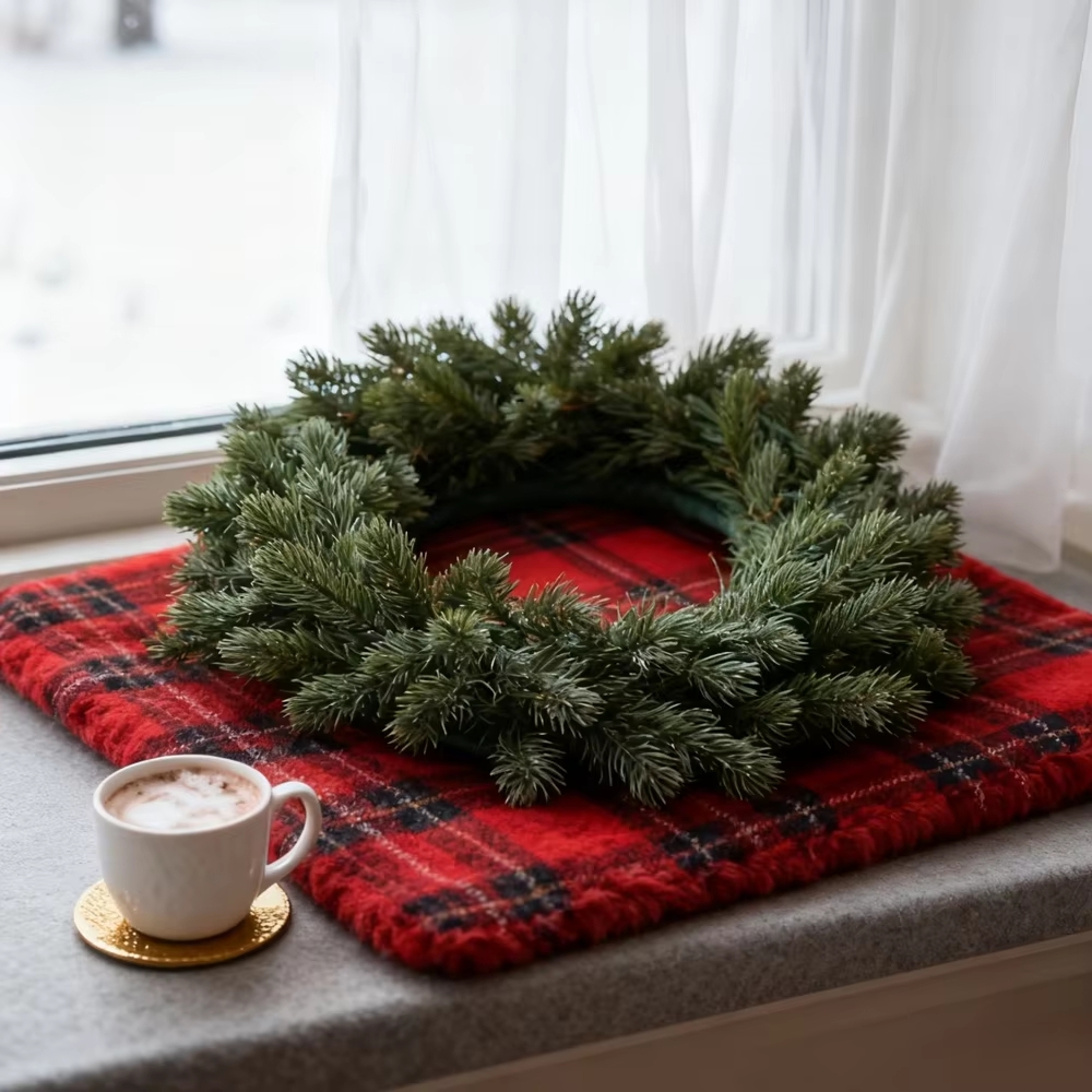 Künstlicher Kiefernkranz Weihn – Christmas Wreath Fake Bewertung und Preis