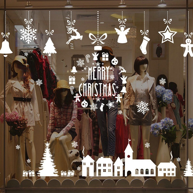 1 Stück Weihnachtsdorf-Glasfen – Snowflake Window Decal Bewertung und Preis