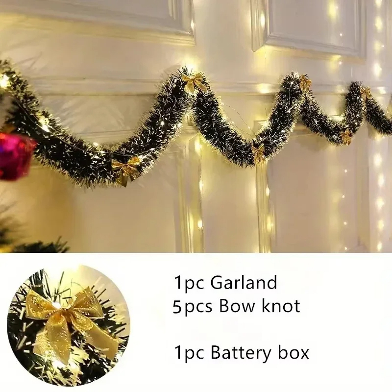 2M LED-Lichter-Weihnachtsgirla – Tinsel Garland Decoration Bewertung und Preis