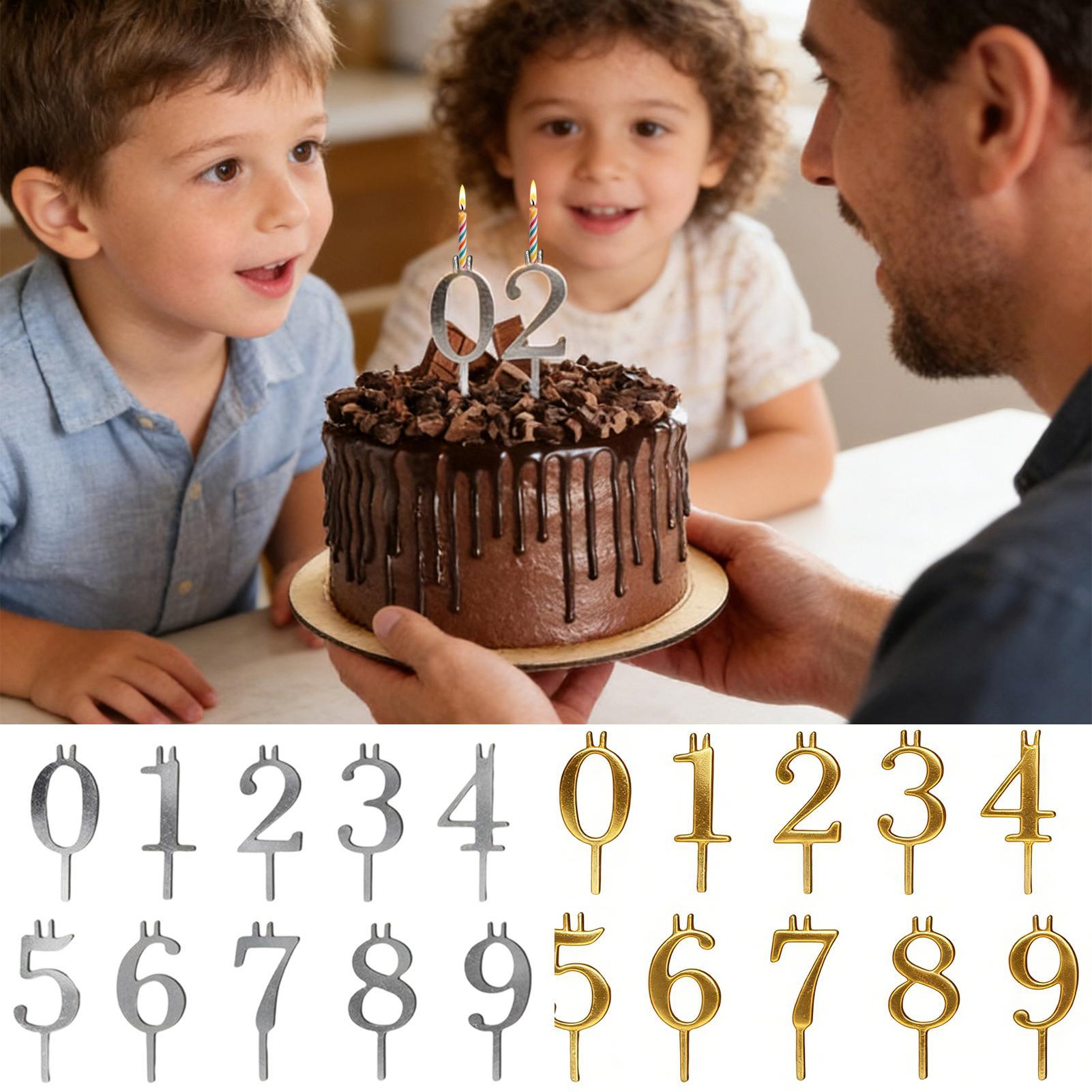 10 Stück 0-9 Zahlen-Kuchenaufs – Holiday Candle Set Bewertung und Preis